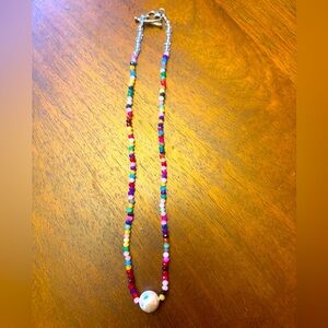 Colorful Beaded Choker Necklace